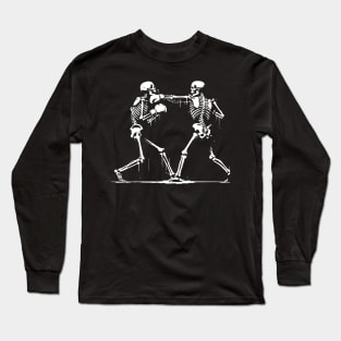 boxing skeletons Long Sleeve T-Shirt